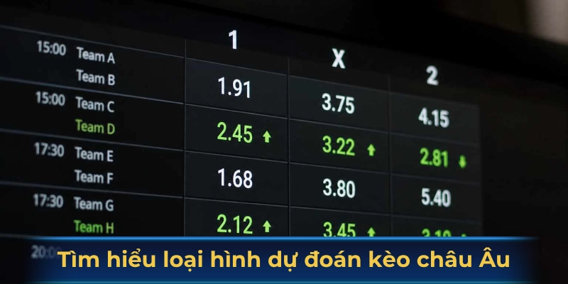 Tìm hiểu loại hình dự đoán kèo châu Âu